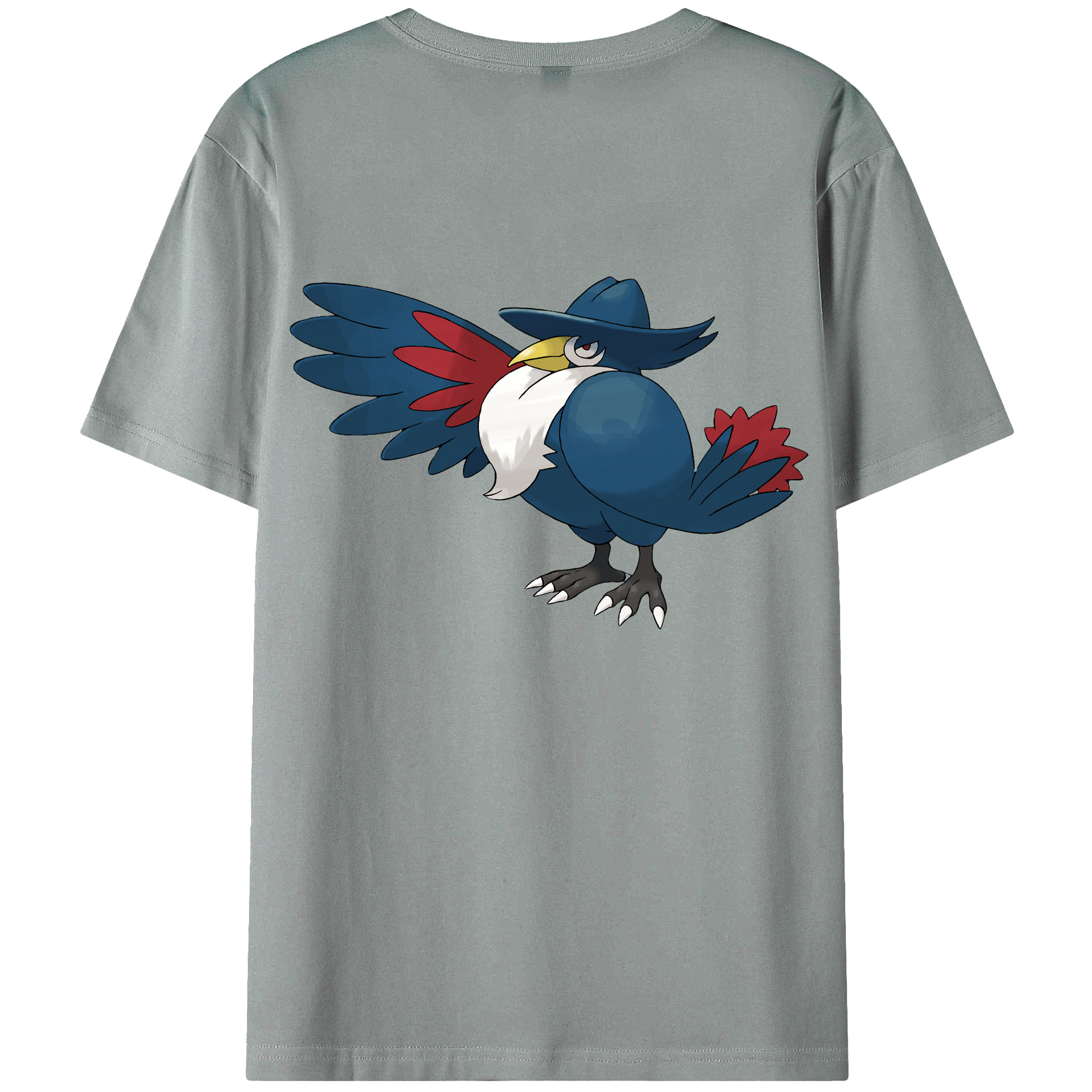 （画像用） ポケットモンスター Pokémon 綿100％ メンズ半袖Tシャツ（バックプリント） 通気性
